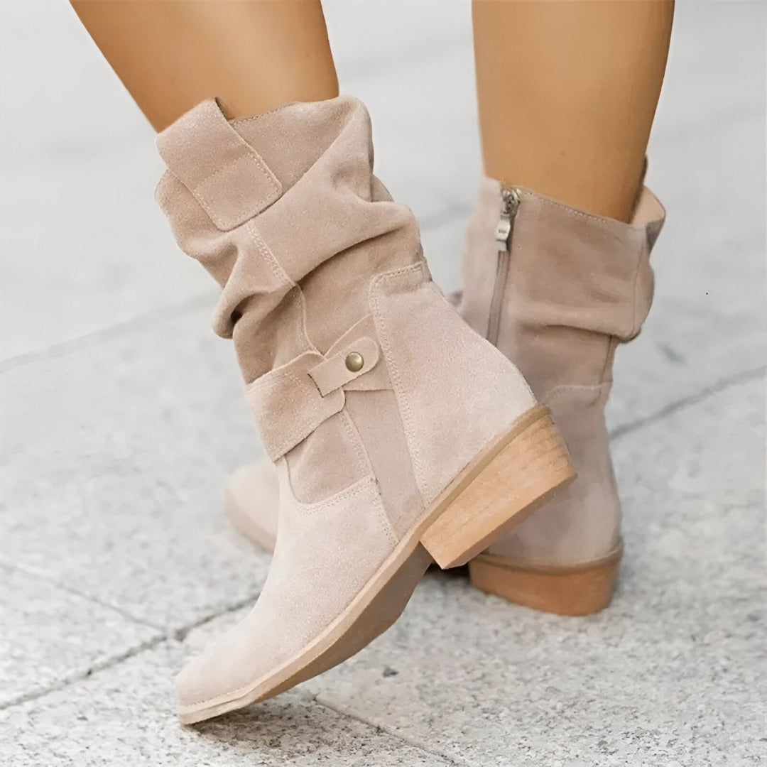 Bellis | Elegantes botas de tacón bajo para mujer